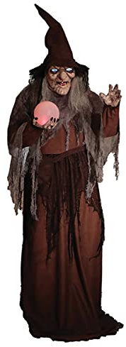 Horror-Shop Soothsayer Hexe Halloween Animatronic