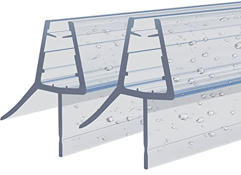 2x80cm für 4-6mm Glasdicke Ersatzdichtung-Dichtkeder Dichtung Wasserabweiser Duschdichtung Schwallschutz, Transparent