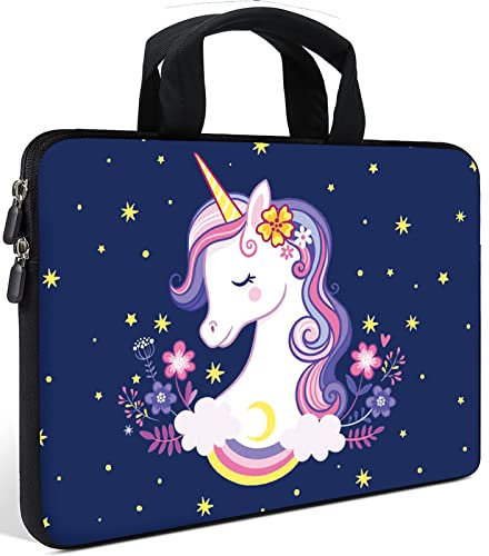 AMARY Laptop Sleeves 11.6 12 Laptop Handle Bag Neoprene Notebook Carrying Pouch Chromebook Sleeves case Ultrabook Case Tablet Cover Fit Apple MacBook Air HP DELL Lenovo Asus (Unicorn-2)