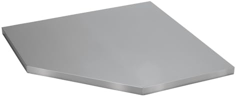 BUNKER 33203 Modular Stainless Steel Worktop for Corner Cabinet, 865mm