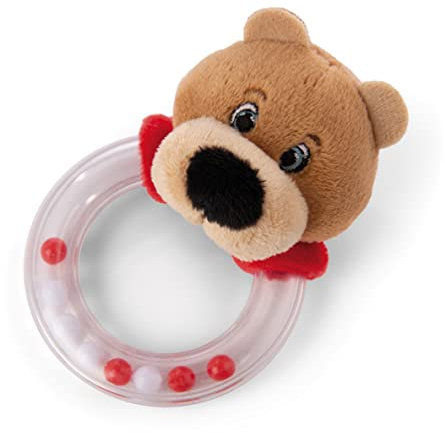 NICI 49085 Rasselring FC Bayern Bear Berni 14cm rot