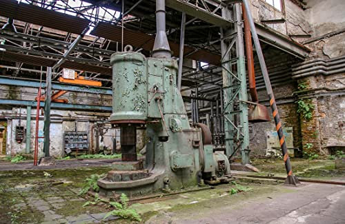 VLIES Fototapete-LOST PLACES-(X1075ah)-450x280 cm-Gebäude, Bauwerk, Zimmer, Alt, Ruine, XXL Wandbild, Poster, Dekoration