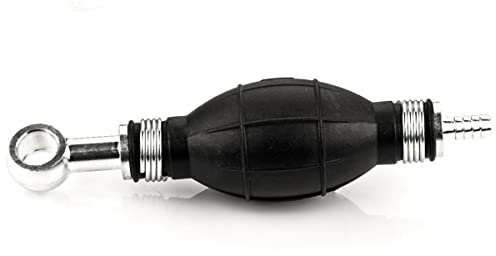 LST Handpumpe Umfüllpumpe für Benzin, Diesel, Öl, Wasser & Mehr – Robuste Kraftstoffpumpe mit 8mm Schlauchanschluss und 25mm Ringstutzen für präzises Umfüllen