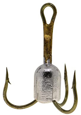 Temorah Weighted Treble Hooks (Unpainted, 1.25 oz. 6/0 Hook 10PCS)