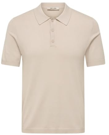ONLY & SONS Male Polo Normal geschnitten Polokragen Pullover