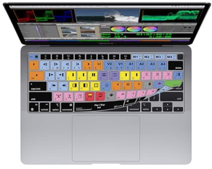 KB Covers Avid Media Composer Tastaturabdeckung, kompatibel mit MacBook Air mit M1 Chip – 13 Zoll (2020+)
