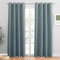 PONY DANCE Tende Moderne per Soggiorno Tende Termiche Isolanti per Interni 2 Pezzi L 140 x A 200 cm Tende Oscuranti con Anelli Tende Camera da Letto Moderne, Blu Grigiastro