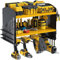 Power Tool Organizer Drill Charging Station for 4 Power Drill Tools Heavy Duty Drill Holder Wall Mounted Rack Utility Metal Tool Shelf Storage Organiser for Garage,Home,Workshop (Yellow)