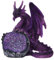 Nemesis Now Statuetta Guardian of the Geode, resina, viola, 11,5 cm