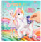 Depesche 13215 Ylvi Dress Me Up - Stickerbuch mit 24 Seiten vorgedruckter Einhorn Motive zum Selbstgestalten, inkl. 11 Stickerbogen