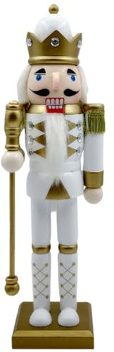ISAKEN Décoration de Noël 39,5 cm Festive Casse-Noisette Soldat saisonnier Détails rouges