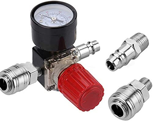 3-Loch Luftkompressor Druckschaltersteuerung Zum Austausch Des Ventildruckminderers Mit Präzise Skaliertem Manometer
