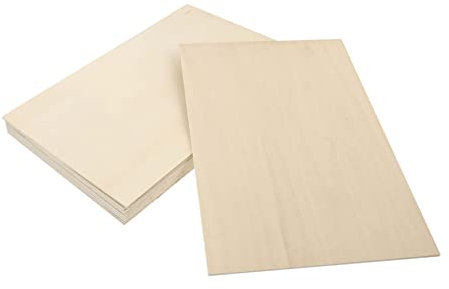 ULDIGI 10piezas Tablero De Madera Contrachapada De Sin Acabado Para Manualidades Para Pirograbado y Proyectos
