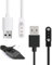 2 PCS Magnetic Smart Watch Charger, 2 Pin 4mm Magnetic Charging USB Cables with Built-In Safety Features Smartwatch Accessories Compatible with SW022/GTX/RT LSO5S/ LW11 Kids Fitness Tracker Watch