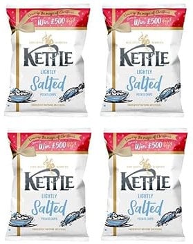Lightly Salted Potato Crisps, 4 x 130g Sharing Bags,There's more to this bag of chips than you think... Our Farms Our farmers select 100% British potatoes, so only the perfect spuds make it in.