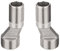 Lot de 2 raccords excentriques en acier pour robinet mural, adaptateurs de plomberie, adaptateurs d'extension de robinet