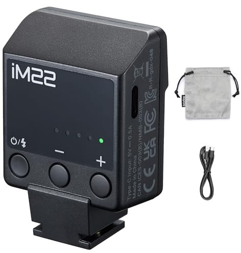 Godox iM22 iFlash Flash Flash 5 niveaux de puissance du flash Mini Speedlite Batterie rechargeable intégrée pour appareils photo Fuji,Canon,Nikon,Sony,Olympus,Panasonic