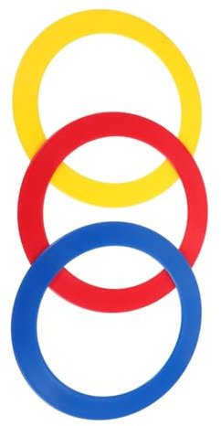 BESTonZON 3stücke Handwurf-Ringe Akrobatische Jonglier-Requisiten Für Zirkus Und Freizeit-jonglage Vielseitige Handgefertigte Ringe Für Beeindruckende Handtricks Und Darbietungen