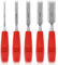 5 Pcs Wood Chisel Sets, Wood Chisels for Woodworking DIY Carving Tools with Bevel Edge, Carpenters Chisel Set with Non-slip Long Handle, Hand Woodworking Tools for Carpentry Joinery Sculpting, 5 Sizes