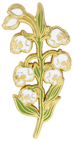 Gothic Maiglöckchen Brosche mit aufwendigen Details, geeignet für den täglichen Gebrauch und besondere Anlässe