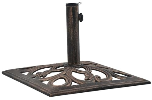NQJIBUE Schirmständer Bronze 12 kg 49 cm Gusseisen