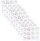 120pcs Thank You Stickers,3.8cm Personalised Stickers,Self-Adhesive Thank You Sticker für Hochzeit Seinladungen Basteln,Umschlagaufkleber Siegelaufkleber,for Envelope Baking Gift Packaging
