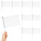 YARNOW 24 pièces Drapeaux à Main Blancs Drapeaux de Marquage pour Arbitres et Événements Faciles à Agiter Transporter