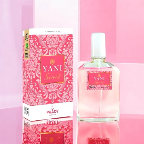 Prady Eau de Toilette Yani Sweet 90 ml - Fragranza femminile dolce e avvolgente con ispirazione araba - Aroma sensuale, moderno e duraturo - Ideale per l'uso quotidiano o eventi speciali