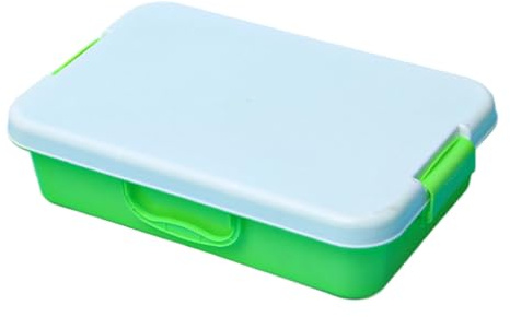 Sandtabletts für Kinder, stapelbar, wasserdicht, Aufbewahrungsboxen mit Deckel, sensorisches Spielzeug, Kunst, Bastelbedarf, blau, grün, stapelbare Aufbewahrungsbehälter, sensorischer Mülleimer