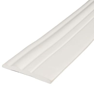Generisch Bordüre Selbstklebend, Border Wandverkleidung Boden Ecke Linie Sockelleiste selbstklebende Fußleiste Wandaufkleber Wohnzimmer Dekoration(White,1m)
