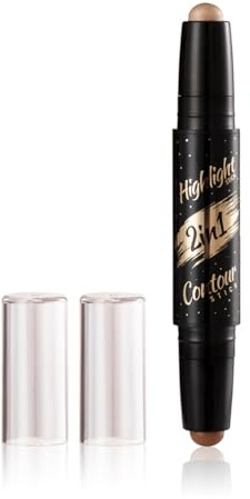 Zanthicia Doppelköpfiger Highlight Stift mit langem Halt für Gesicht, Nase, Konturenstift für Anfänger, Kosmetik, Geburtstagsgeschenke