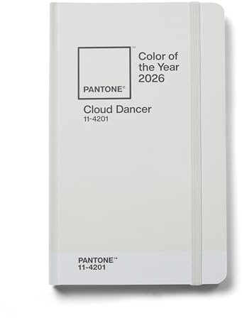 Pantone Vegan Notebook - bewusst schreiben: im ruhigen Weiß, Farbe des Jahres 2026, 11-4201 Cloud Dancer | Farbe des Jahres 2026, bewusst schreiben, ruhiges Weiß
