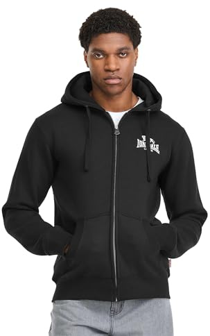 Lonsdale Herren Herren Kapuzensweatjacke mit Reißverschluss Normale Passform Rotherhithe Sweatshirt (1er Pack)