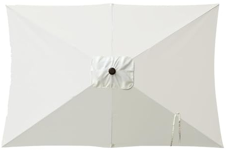 Krmoau Toldo De Sombrilla, Tela De Reemplazo Rectangular para Parasol 2x3 Metros, Accesorios De Jardín con Protección UV para Mesa, Juegos, Piscina, Terraza Y Playa