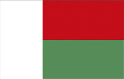 Décoration Drapeau – Madagascar – Taille : env. 150 x 90 cm – Paillettes – Pays de Drapeau