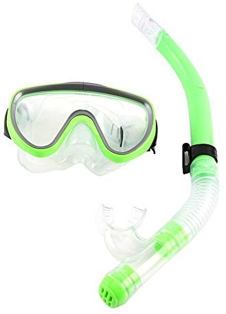 Aramox Schnorchel Set Grün Anti Leck Anti Fog Für Erwachsene Tauchen