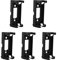 HALJIA 5Pcs Plug-in Type CR123A CR123 Battery Holder Socket Box Clip Case w PCB Solder Black
