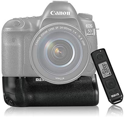 Meike MK-5D4 Pro Battery Grip Wireless Remote Control Double Camera Battery Life Fit Canon 5D Mark IV