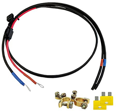 Offgridtec 8-01-001421 Batteriekabel, Schwarz, 20A M8 + Polklemmen