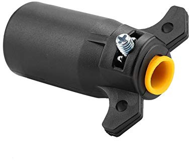 Suuonee Trailer Plug Adapter, 12V 7 Pin US Round Trailer Anhängerkupplung Anhängerkupplung Adapterstecker