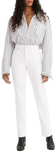 Levi's Damen 724 High Rise Straight Jean, Western White, 30W / 32L