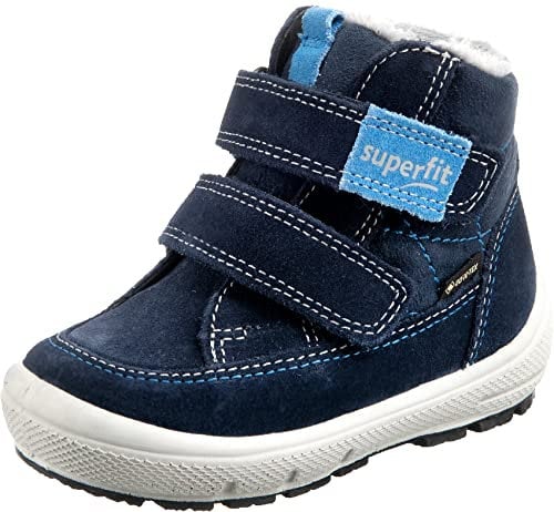 Superfit Jungen GROOVY Boot, Schneestiefel 1009314, BLAU 8000, 24