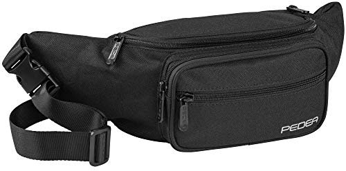 PEDEA Gürteltasche *Trend* wasserdichte Bauchtasche Hüfttasche mit Reißverschluss für Damen und Herren, Gr. L schwarz