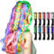 Capelli Gesso, Kastiny 10 Colore Capelli Temporanea Gesso, Hair Chalk Gessetti per Capelli Non Tossici Lavabili, Tattoo Stencil Glitter per Bambini, Adulti e Festival Party