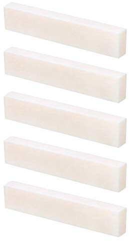 Dilwe DIY String Pillow Nut, Blank Buffalo Bone Nut String Pillow for Guitar and Bass Musical Instrument Accessories(5Pcs)