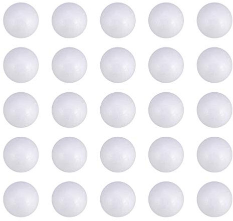 ULTNICE 50 Stück Styroporkugeln 5 cm Bastelschaumkugeln Grundschaumkugeln Modellierbedarf für DIY Arts Craft Home School-Projekt