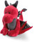 NICI 46716 Kuscheltier Drache Eldor 45cm stehend – Plüschtier für Mädchen, Jungen & Babys – Flauschiges Stofftier zum Spielen, Sammeln & Kuscheln – Gemütliches Schmusetier, ROT/SCHWARZ, 45 cm