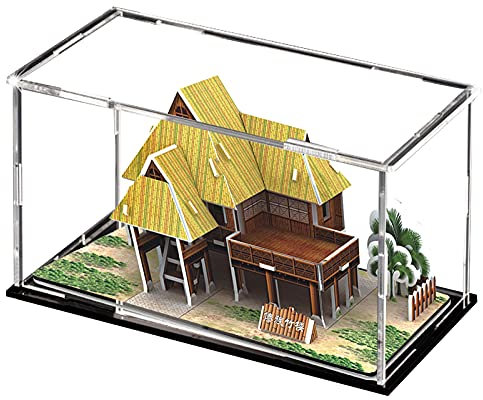 XINGLL Acryl Vitrine Schaukasten, Clear Countertop Show Cube, Figuren Sammlerstücke Spielzeug Autos Baumodelle Erinnerungsstücke Staubdichte Schutzbox, Montage ( Color : Clear , Size : 40x60x30CM )