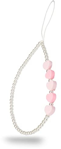 pamindo Mobile Phone Chain with Pearls - Premium Mobile Phone Strap - Practical Mobile Phone Jewellery - Wrist Strap for Mobile Phones