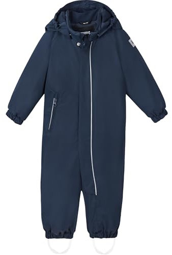 Reima Toddlers Puhuri Winter Overall Blau - Isolierter wasserdichter Kleinkinder Schneeanzug, Größe 74 - Farbe Navy